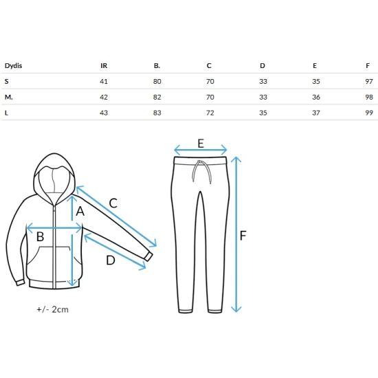 Moteriškas juodas sportinis kostiumas Bistan Moteriški komplektai