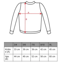 Vaikiškas pilkas/violetinis džemperis Badet