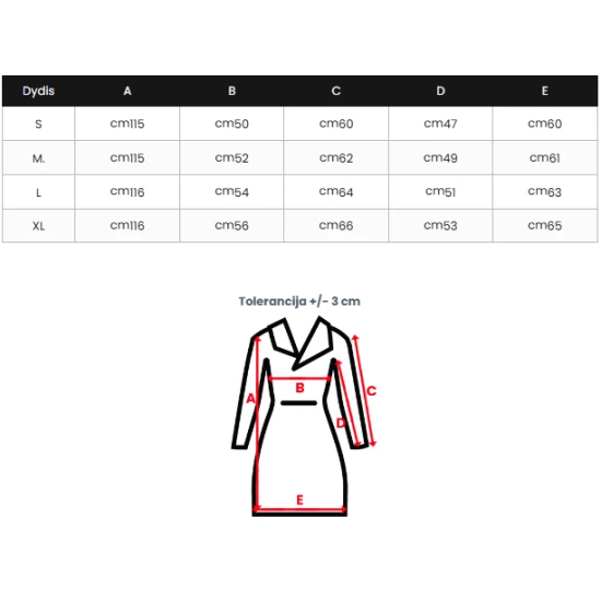 Moteriškas dygsniuotas juodos spalvos striukė Charlot Moteriškos striukės