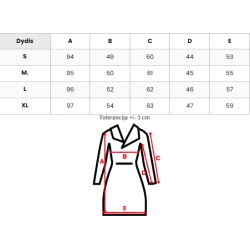 Moteriškas juodos spalvos paltas Classy