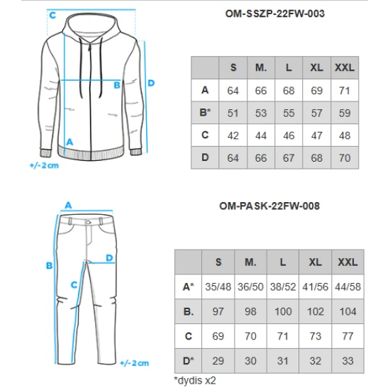 Vyriškas rusvos/baltos spalvos laisvalaikio komplektas Denat Vyriški komplektai