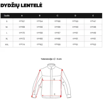Men's black/red winter jacket Molix