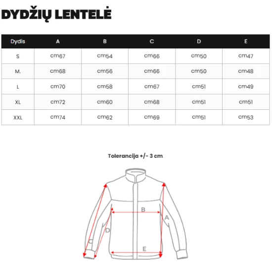 Vyriška juoda/raudona žieminė striukė Molix Žieminės striukės