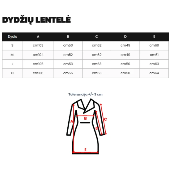 Juoda striukė Keima JS/M736/392Z
