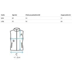 Moteriška juoda /mėlyna liemenė Chester