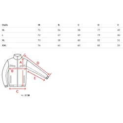 Vyriška ruda striukė su gobtuvu Endrik