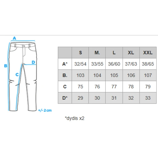 Vyriški tamsiai mėlyni džinsai Kone Džinsai ir Jogeriai