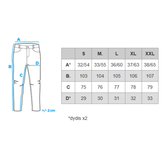 Vyriškos mėlynos spalvos kelnės Cosmi Džinsai ir Jogeriai