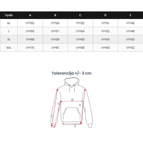 Vyriškas juodas džemperis Military star Džemperiai be gobtuvo