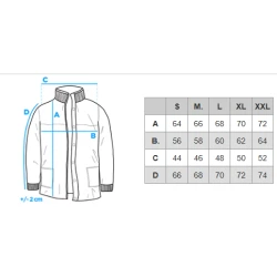 Vyriška žieminė raudona/mėlyna striukė Flam