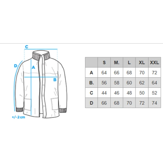 Vyriška žieminė raudona/mėlyna striukė Flam Žieminės striukės