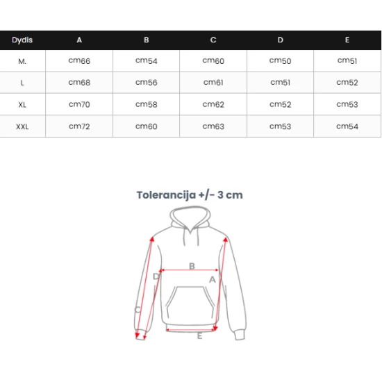 Vyriškas juodas džemperis su gobtuvu Bad Džemperiai su gobtuvu