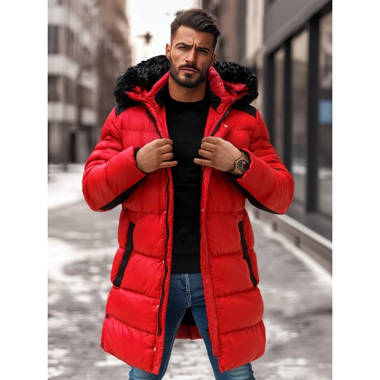 Raudona vyriška striukė Alom Žieminės striukės