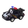 Klasikinis juodas policijos automobilis Tarnybiniai automobiliai