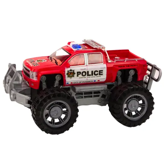 Raudonas policijos visureigis Tarnybiniai automobiliai