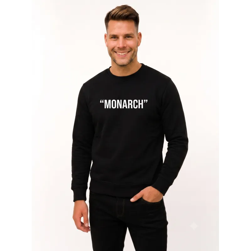 Мужской чёрный свитшот Monarch