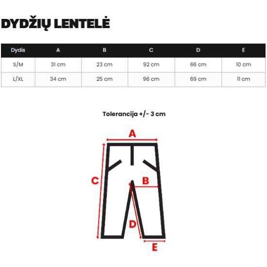 Moteriškos juodos tamprės Active