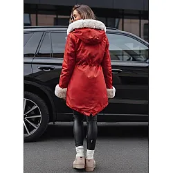 Red women’s jacket by Moly
