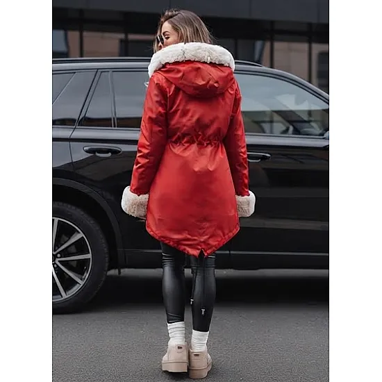 Red women’s jacket by Moly