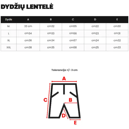 Vyriški tamsiai pilki šortai Last