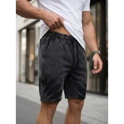 Men's Black Star Athletic Shorts