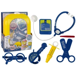 Geltonas gydytojo rinkinys kuprinėje