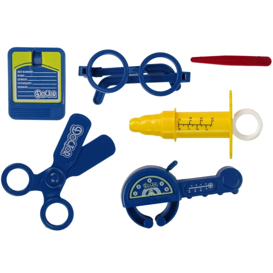 Geltonas gydytojo rinkinys kuprinėje Gydytojo rinkiniai