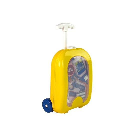 Geltonas gydytojo rinkinys kuprinėje Gydytojo rinkiniai