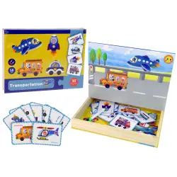 Magnetinė dėlionė knyga Transportas