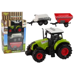 Žalias ūkininko traktoriaus rinkinys