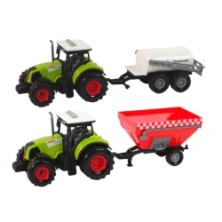 Žalias ūkininko traktoriaus rinkinys