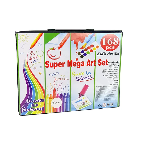 Meninis rinkinys lagamine 168 dalių Mega Art
