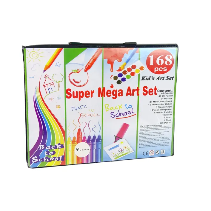 Meninis rinkinys lagamine 168 dalių Mega Art