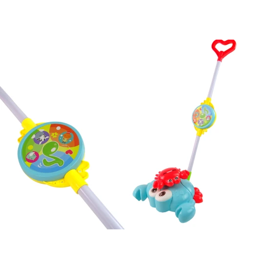 Mėlynas stumiamas žaislas vaikams