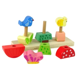 Medinių kaladėlių delionės rinkinys