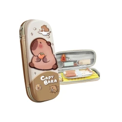 Skolas penālis ar kapibaru brūnā krāsā