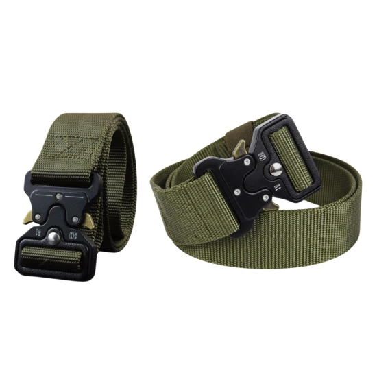 Taktinė karinė diržo juosta, juoda, 120 x 3,8 cm Diržai