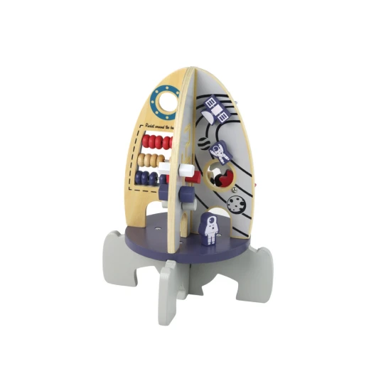 Medinė kosminė raketa Mediniai žaislai