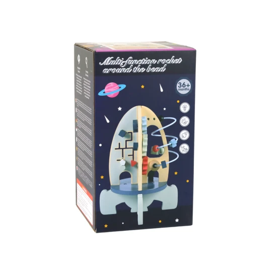 Medinė kosminė raketa Mediniai žaislai