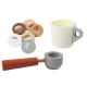 Medinis kavos virimo aparato rinkinys Mediniai žaislai