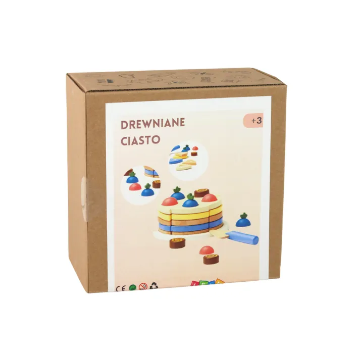 Wooden cake pieces 8 pcs.