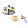 Wooden cake pieces 8 pcs.