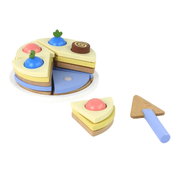 Wooden cake pieces 8 pcs.
