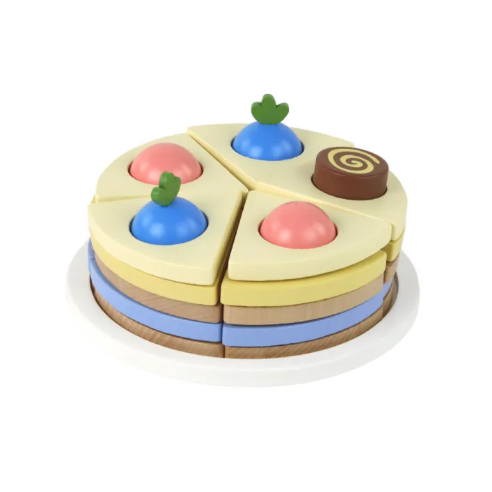 Wooden cake pieces 8 pcs.