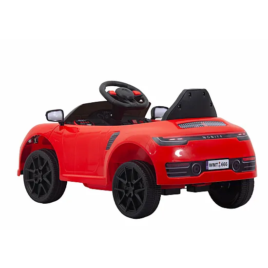Raudonas elektrinis automobilis WMT-666 Elektrinės mašinėlės vaikams