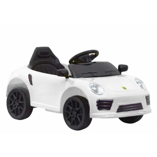 Baltas elektrinis automobilis WMT-666 Elektrinės mašinėlės vaikams