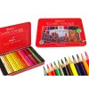 Set of 48 Art Crayons Metal Container Lavinamieji