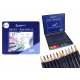 Set of 24 Watercolor Pencils Metal Container Lavinamieji