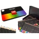 Set of 120 Art Crayons Metal Container Lavinamieji