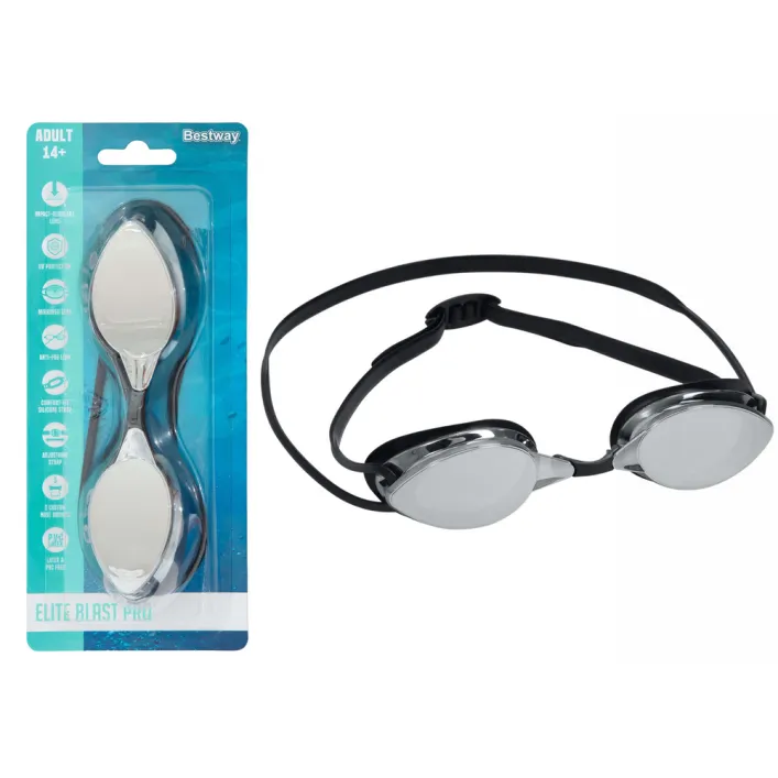 Czarne okulary pływackie Bestway 21066